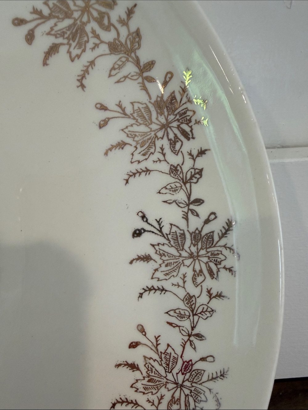 Commemorative Vintage JFK Decorative Plate - Cream with Black Portrait - Picture 3 of 4
